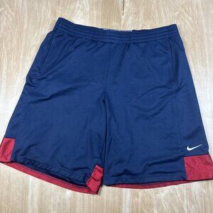 Nike Basketball Gym Shorts XL Mens Blue Athletic Stretch Performance